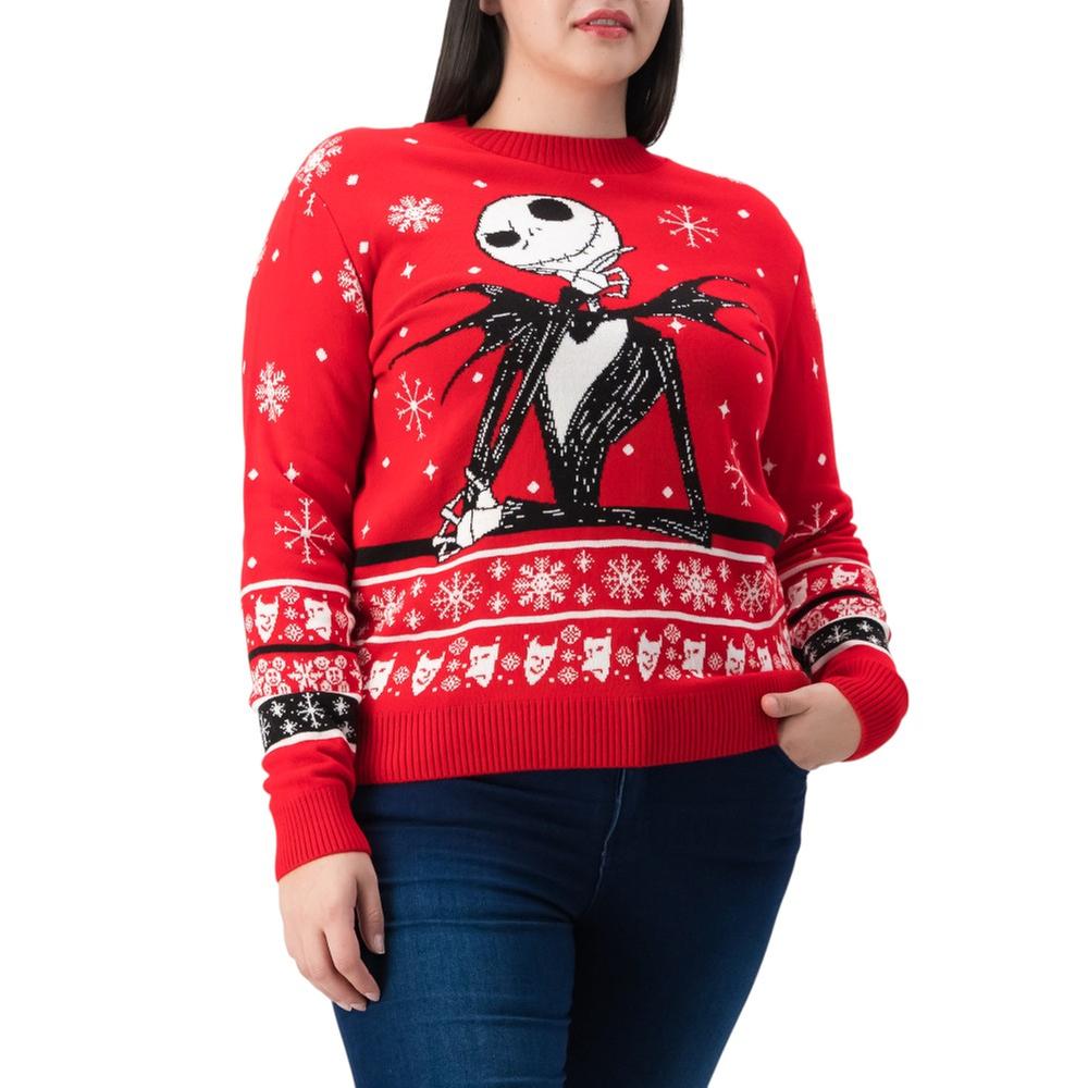 Suéter Navideño Woolworth Mujer Diseño Jack Skellington | DelSol