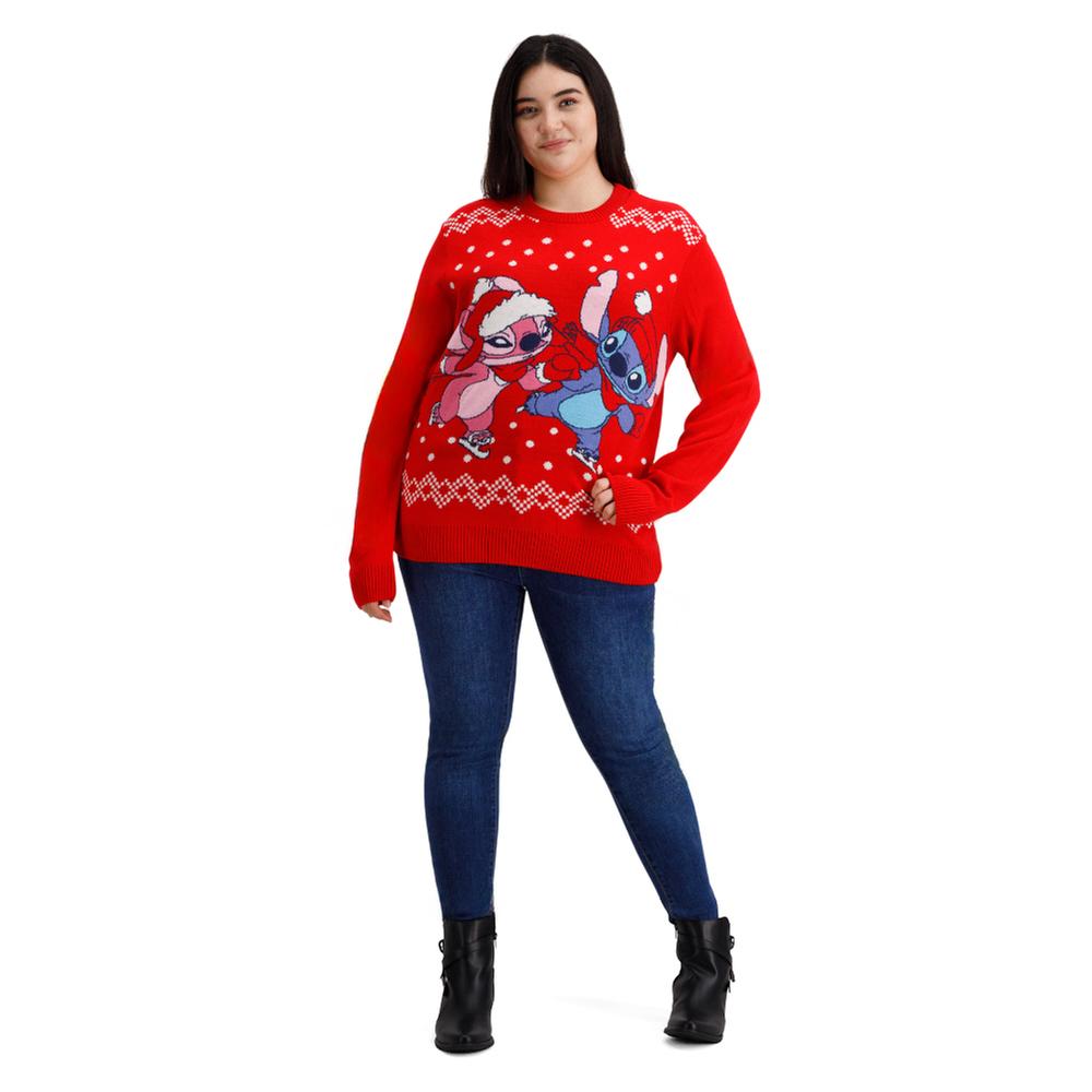 Suéter Woolworth Mujer Navideño Angel Y Stitch | DelSol
