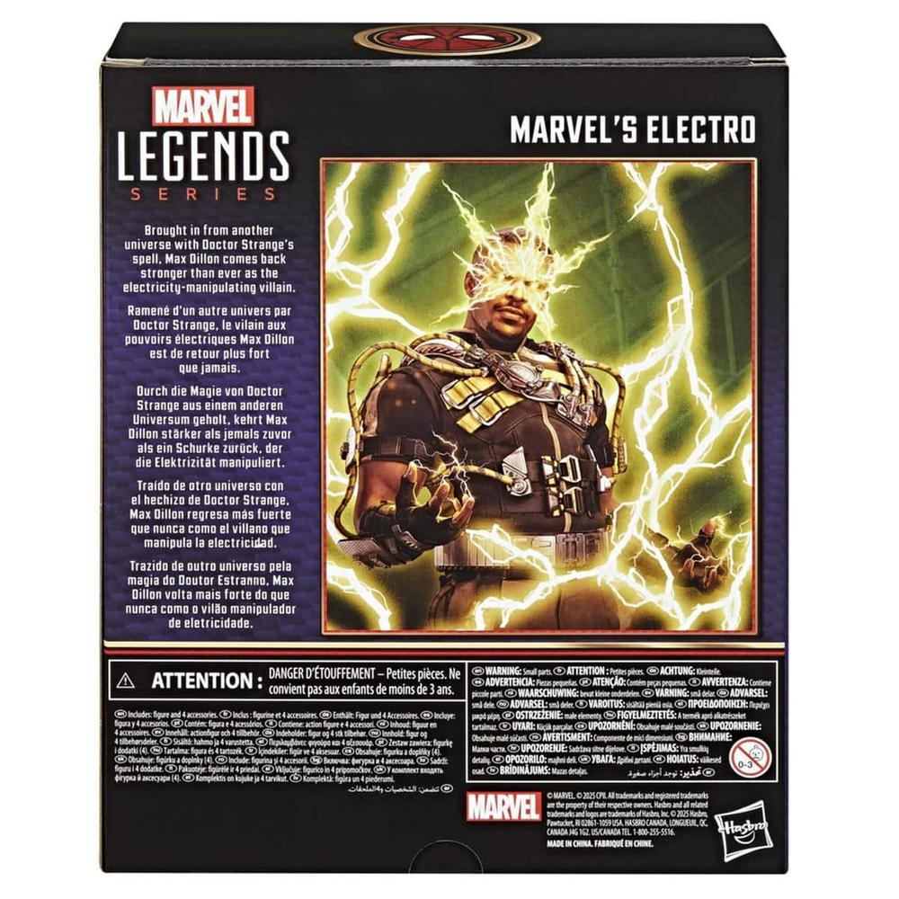 Marvel Electronics Figura Marvel's Electro Hasbro Marvel Legends Series Spider-Man Sin ...