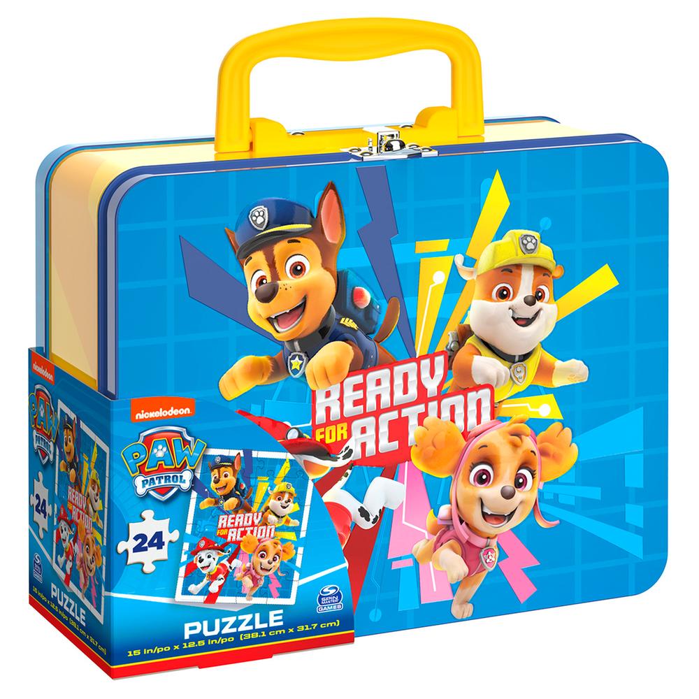 Rompecabezas Spin Master Kids Puzzles Lata Lonchera Paw Patrol 24 ...